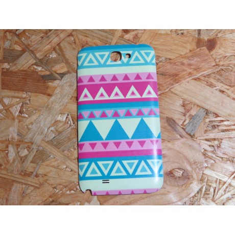 Capa Tampa Traseira Efeitos Azul, Rosa e Verde Samsung Note 2