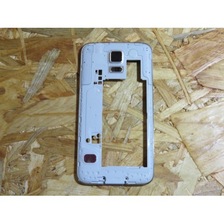 Capa Middle Cover Silver Samsung S5 / G900