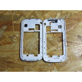 Capa Middle Cover Branca Samsung S5660