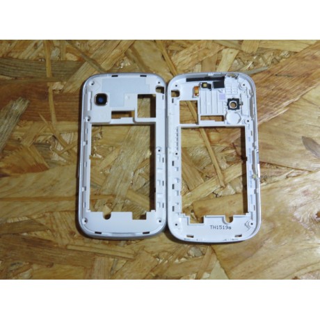 Capa Middle Cover Branca Samsung S5660