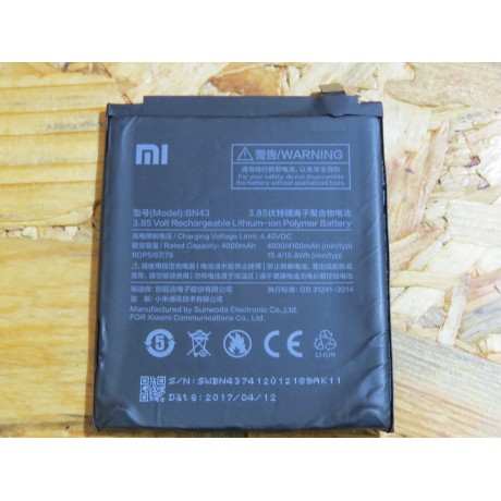Bateria Xiaomi Redmi Note 4X Usada Ref: BN43