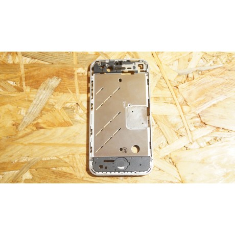 Middle Cover Cinza Metal Iphone 4