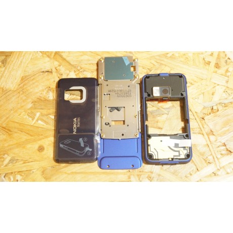 Capa Slide & Middle Cover & Tampa de Bateria Azul Nokia N81