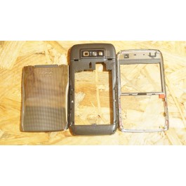 Capa Completa S/ Teclado Cinza Metal Nokia E71