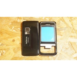 Capa Frontal e Tampa de Bateria Preta Nokia 6288 Compativel