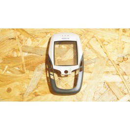 Capa Frontal Branco / Preto Nokia 6600
