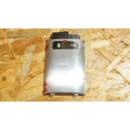 Tampa de Bateria Cinza Metal Nokia X7-00