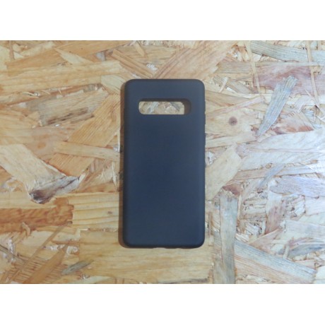 Capa Silicone Borracha Preto Samsung S10