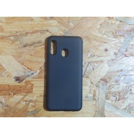 Capa Silicone Borracha Preto Samsung A20E