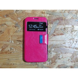 Flip Cover Rosa Alcatel Pop 4