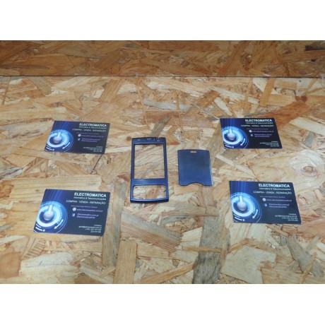 Capa Frontal & Tampa de Bateria Azul Nokia N95 Compativel