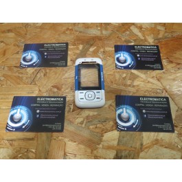 Capa Frontal Branca & Azul C/ Teclado Nokia 5200