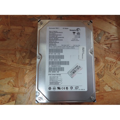 Disco Rigido 40Gb Seagate ST340810A IDE 3.5 Recondicionado Ref: 9T6002 / 9W2005