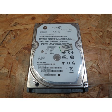 Disco Rigido 160Gb Seagate ST9160310AS SATA 2.5 Recondicionado Ref: 5000C50004B4CF9