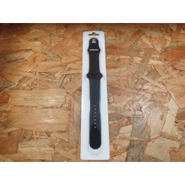 Bracelete Borracha Preta Apple Watch Serie 1 / 2 / 3 / 4 / 5 42mm / 44mm