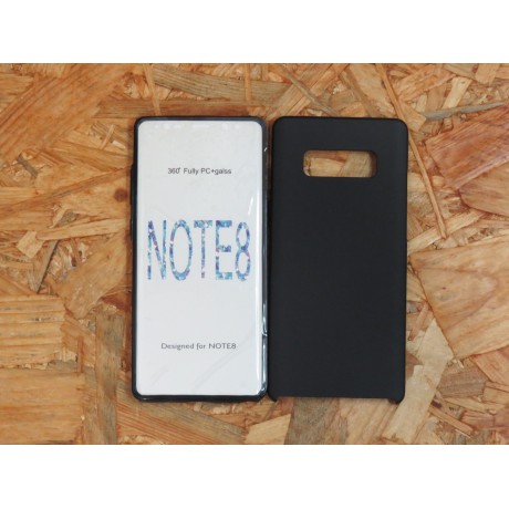 Capa Silicone Preta 360 Samsung Note 8