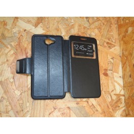 Flip Cover Huawei Y7 Preto