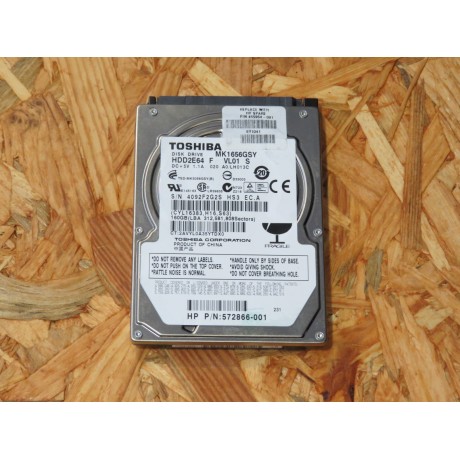 Disco Rigido 160Gb Toshiba MK1656GSY SATA 2.5 Recondicionado