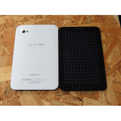 Modulo Tablet Samsung Galaxy Tab P1000 C/ Frame Preto & Tampa de Bateria Branca