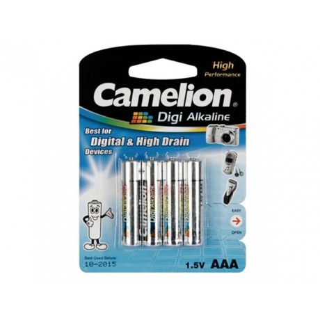 Pack 4 pilhas Alcalinas LR03 / AAA Camelion