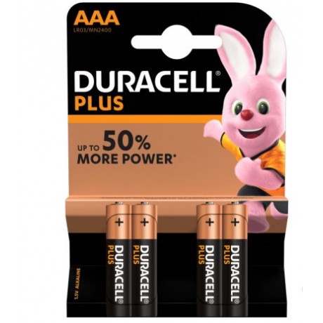 Pilhas Duracell Plus Power LR03 / AAA Pack 4