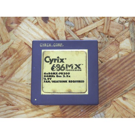 Processador Cyrix 6x86MX-PR200 166 / 66 Socket SPGA296 Recondicionado