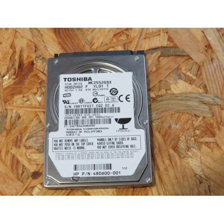 Disco Rigido 250GB Toshiba SATA 2.5 Recondicionado