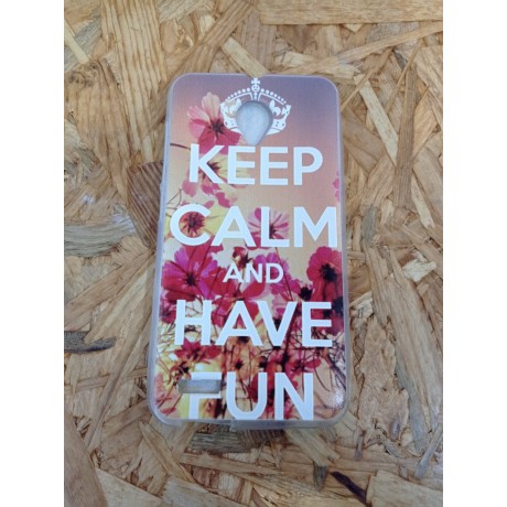 Capa Silicone Frase Keep Calm Vodafone Smart Prime 6