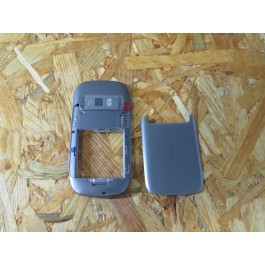 Tampa de Bateria & Middle Cover Cinza Metal Nokia N701 Original Ref: 0259052 / 9447025