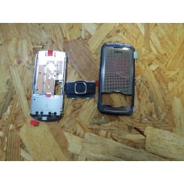 Capa Frontal & Slide & Middle Cover & Teclado Completo Preto Nokia 7610 Supernova Original