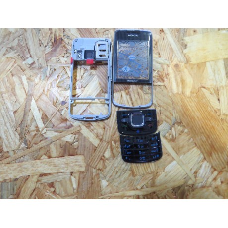 Capa Frontal & Middle Cover & Teclado Completo Cinzento Nokia 6210n Original