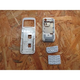 Middel Cover & Slide & Teclado Completo Branco Nokia 5300 Original