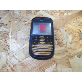 Tampa Frontal Preto Original Nokia Asha 200 / Nokia 201 Ref: 0258867