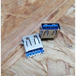 Conector de USB C/ Ligação em Cima C/ Tamanho A: 6 mm L: 13 mm C:14 mm P:5 Ref: 83