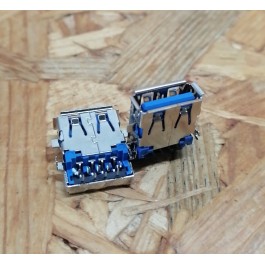 Conector de USB C/ Ligação em Baixo C/ Tamanho A: 6 mm L: 13 mm C:17 mm P:9 Ref: 88