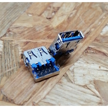 Conector de USB C/ Ligação em Baixo C/ Tamanho A: 6 mm L: 13 mm C:17 mm P:9 Ref: 54