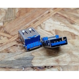 Conector de USB C/ Ligação em Baixo C/ Tamanho A: 6 mm L: 13 mm C:17 mm P:9 Ref: 81