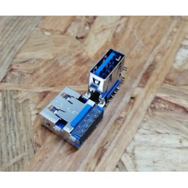 Conector de USB C/ Ligação em Cima C/ Tamanho A: 6 mm L: 18 mm C:14 mm P:9 Ref: 27