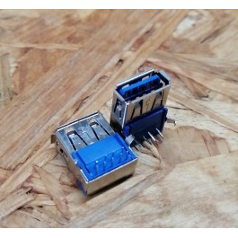 Conector de USB C/ Ligação em Cima C/ Tamanho A: 6 mm L: 13 mm C:16 mm P:9 Ref: 62