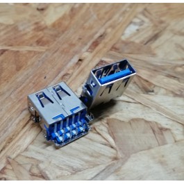 Conector de USB C/ Ligação em Baixo C/ Rebordo em Cima C/ Tamanho A: 6 mm L: 13 mm C:16 mm P:9 Ref: 48