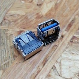 Conector de USB C/ Ligação em Baixo C/ Tamanho A: 7 mm L: 13 mm C:14 mm P:9 Ref: 55