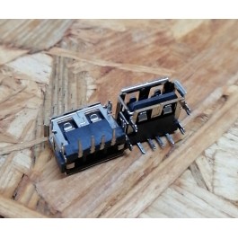 Conector de USB C/ Ligação em Baixo C/ Tamanho A: 6 mm L: 13 mm C:11 mm P:4 Ref: 75