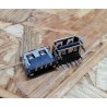 Conector de USB C/ Ligação em Baixo C/ Tamanho A: 6 mm L: 13 mm C:11 mm P:4 Ref: 75