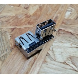 Conector de USB C/ Ligação em Baixo C/ Tamanho A: 6 mm L: 13 mm C:14 mm P:9 Ref: 41