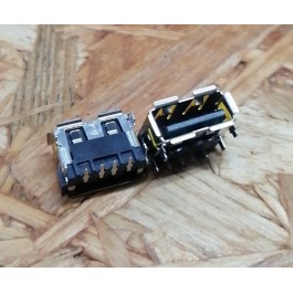 Conector de USB C/ Ligação em Baixo C/ Tamanho A: 6 mm L: 13 mm C:10 mm P:4 Ref: 91