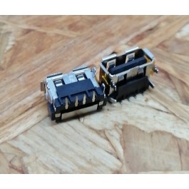 Conector de USB C/ Ligação em Baixo C/ Tamanho A: 6 mm L: 13 mm C:10 mm P:4 Ref: 112