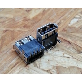 Conector de USB C/ Ligação em Baixo C/ Tamanho A: 6 mm L: 13 mm C:14 mm P:4 Ref: 59