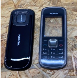 Tampa Frontal & Tampa de Bateria Preta Original Nokia 5030 Ref: 0254990 / 0255034