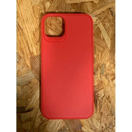 Capa Silicone Vermelho C/ Proteçao de Camera Iphone 13 / Iphone 13 6.1