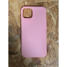 Capa Silicone Rosa C/ Proteçao de Camera Iphone 13 / Iphone 13 6.1